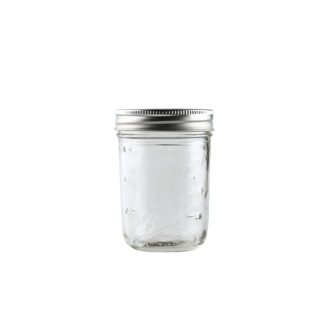 Ball Mason Jars 8 oz Regular Mouth with Bands & Lids - Case of 12