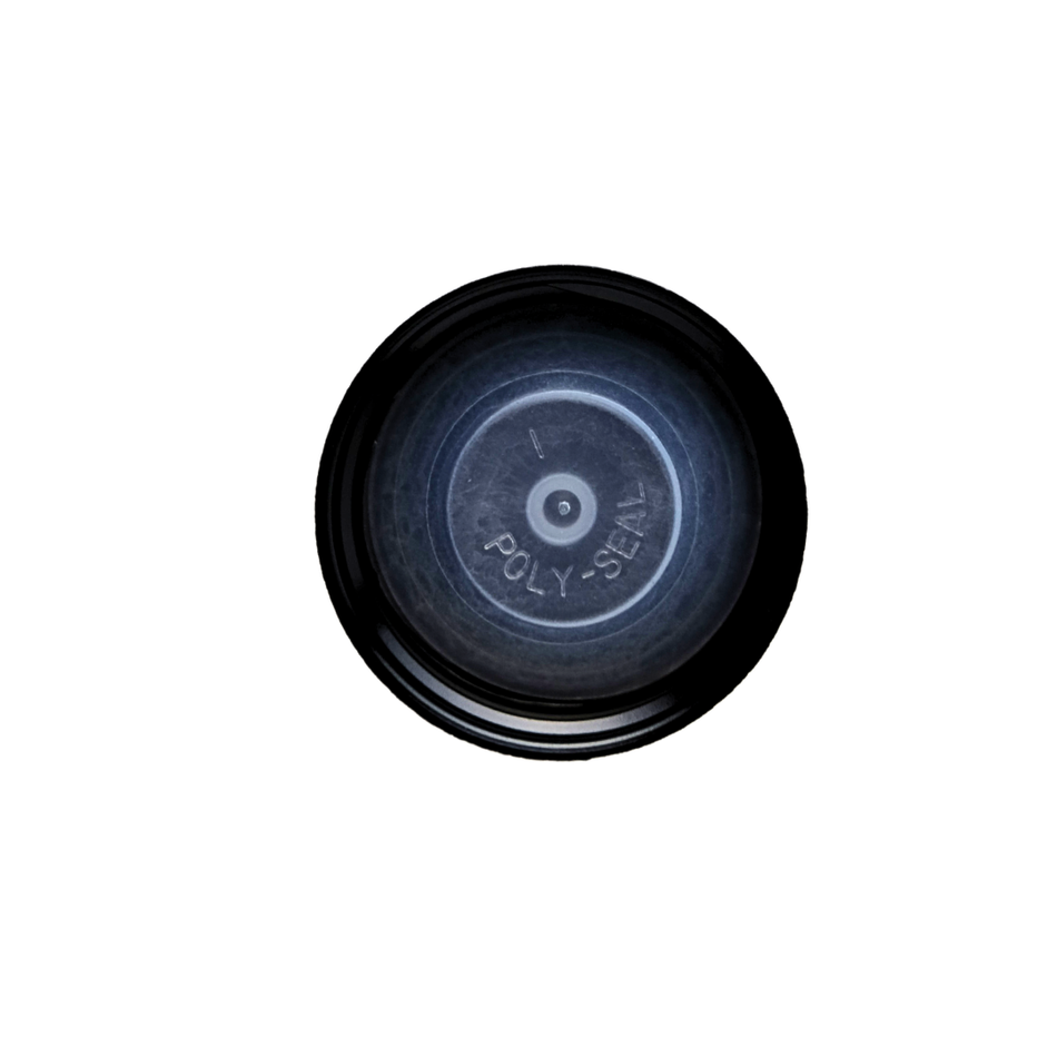 Black Polyseal Cap for jugs by FastBrewing, made of durable black plastic, ideal for homebrewing and winemaking containers.