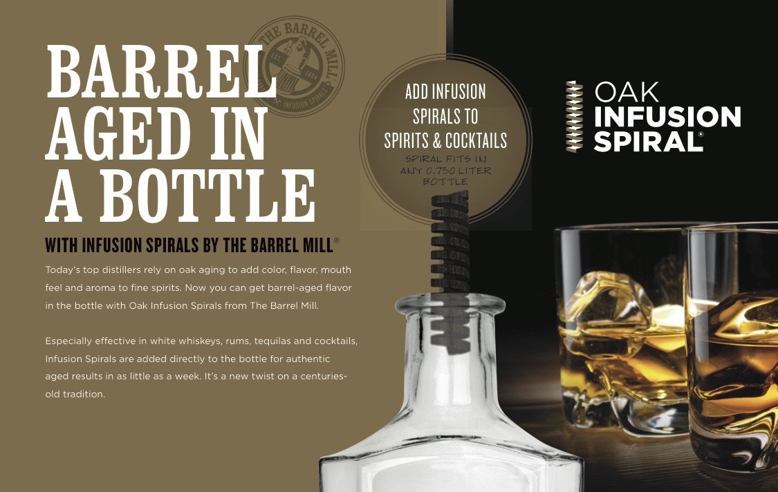 Espiral de roble de 2,5 pulgadas (paquete individual)