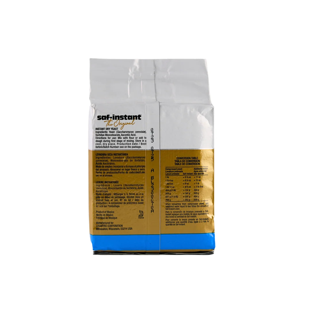 Red Star SAF Instant Yeast in 1 lb package, available in gold, white, or blue packaging, by FastRack for baking and dough rising.