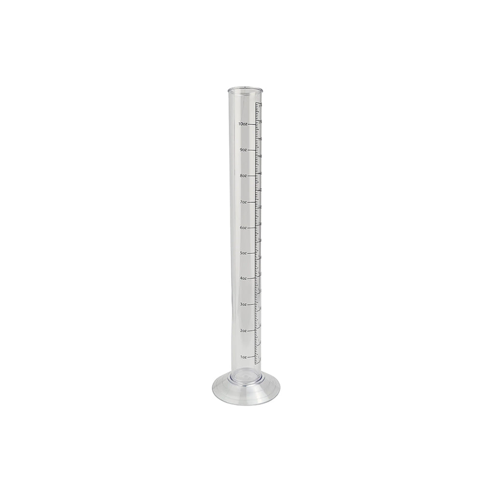 14-inch plastic hydrometer test jar for alcohol hydrometers, clear container used for precise liquid measurement by FastRack.